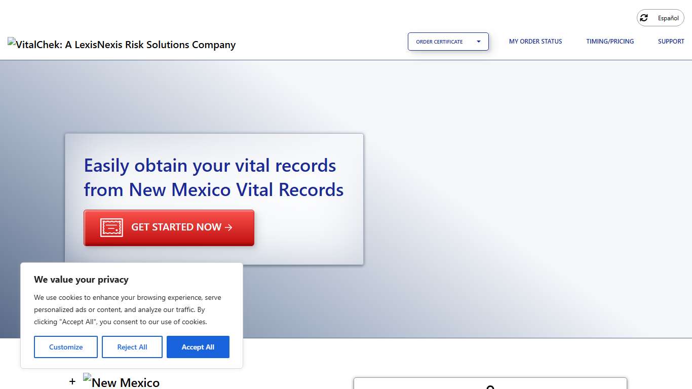New Mexico Vital Records (NM) | Order Certificates - VitalChek