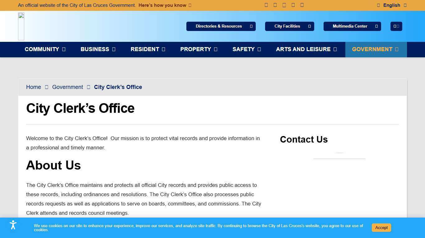 City Clerk's Office - The City of Las Cruces